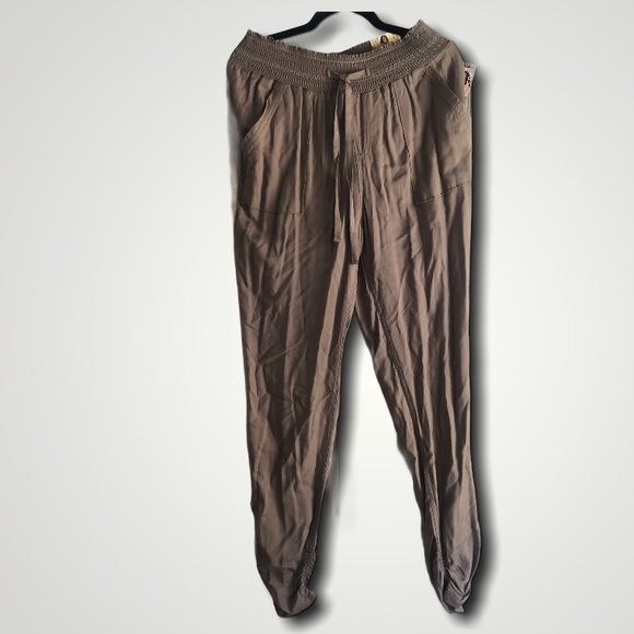 Rewash Pants - Rewash Relaxed Joggers Soft Pants Ruched Hem